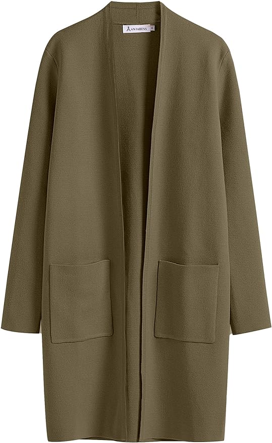 Amazon prime day sale - ANRABESS Open Front Knit Coatigan | 40plusstyle.com