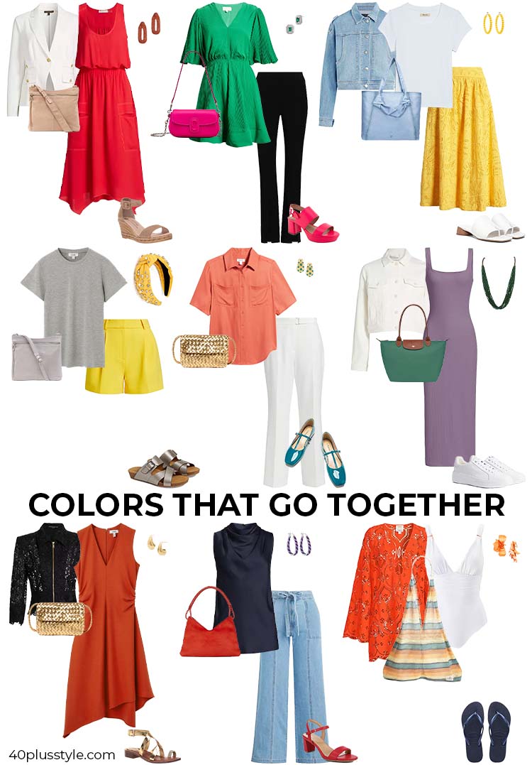 Colors that go together | 40plusstyle.com