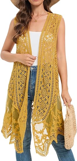 WESURE Crochet Cardigan | 40plusstyle.com