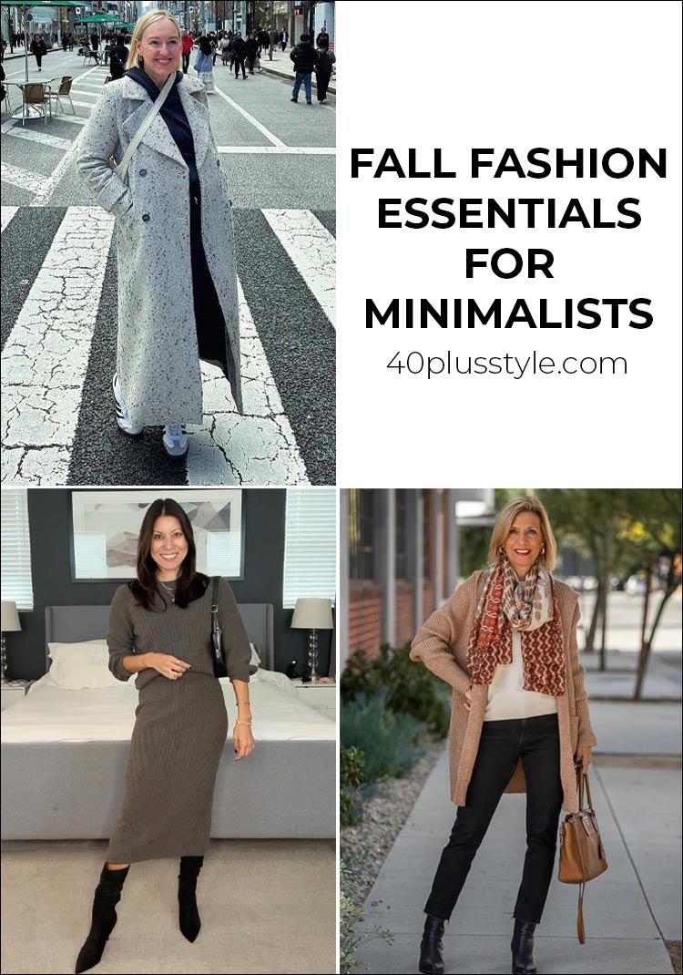 Fall fashion essentials for minimalists | 40plusstyle.com