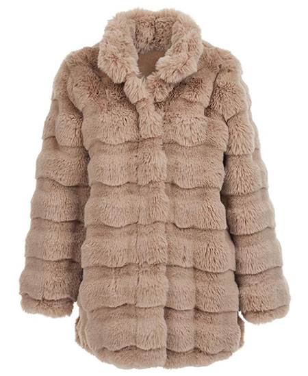 DONNA SALYERS FABULOUS FURS Rainier Reversible Faux Fur Coat | 40plusstyle.com