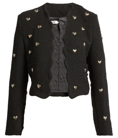 Formal dress cover up - NIKKI LUND Heart Stud Jacket | 40plusstyle.com