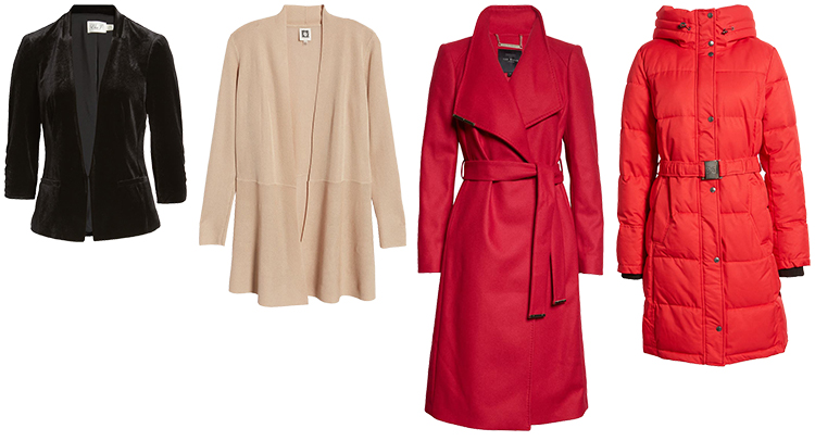Coats and jackets to wear with your outfits for the holidays | 40plusstyle.com