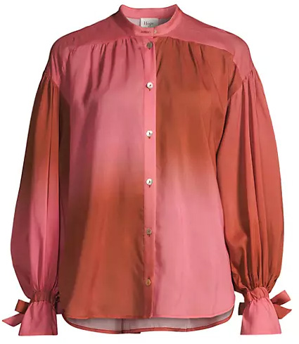 Hope for Flowers Gradient Gathered Blouse | 40plusstyle.com