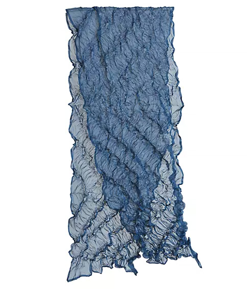 Pleats Please Issey Miyake Semi-Sheer Shibori Scarf | 40plusstyle.com