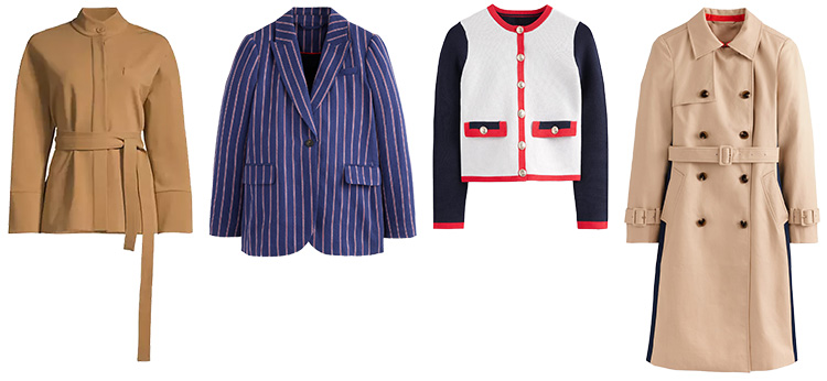 Coats and jackets for the rectangular body | 40plusstyle.com