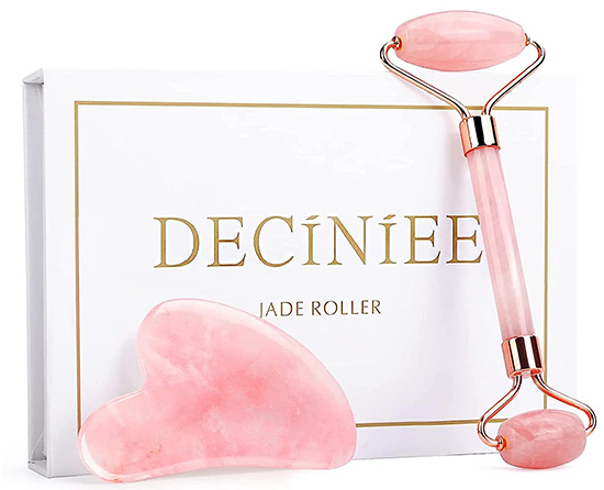 Deciniee Jade Roller and Gua Sha Set | 40plusstyle.com