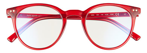 Kate Spade New York Misa 49mm Blue Light Blocking Reading Glasses | 40plusstyle.com