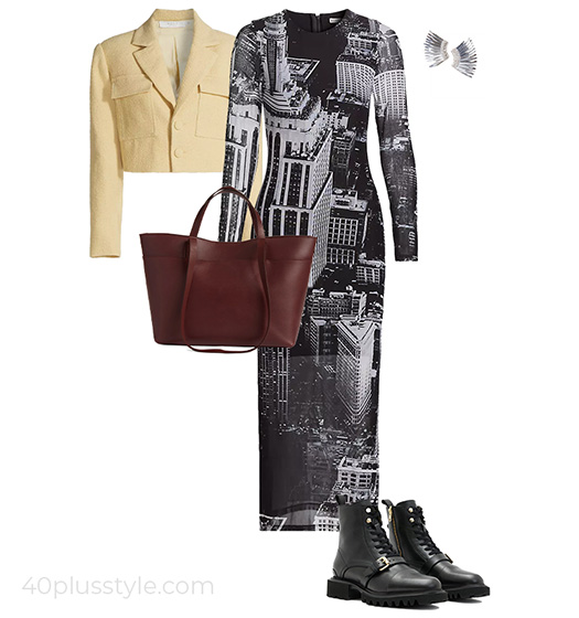 Midi dress | 40plusstyle.com