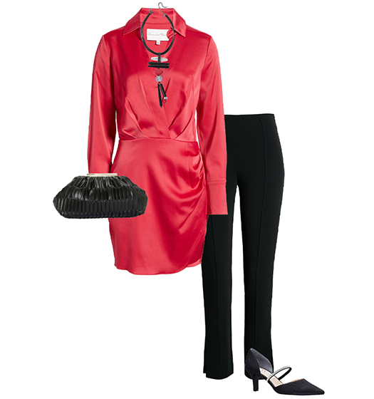 Mini dress and slim pants | 40plusstyle.com