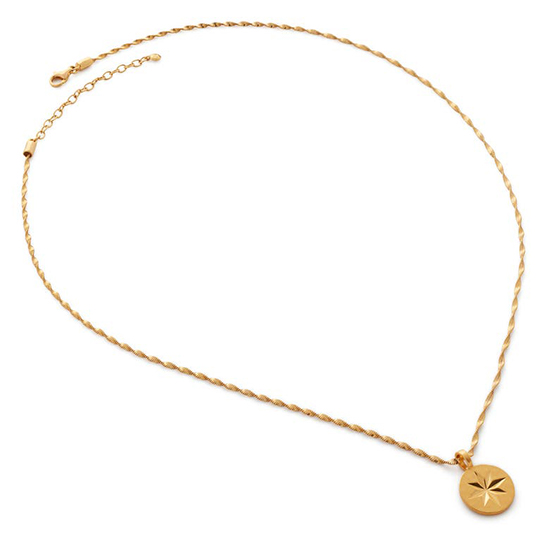 Monica Vinader Guiding Star Pendant Necklace | 40plusstyle.com