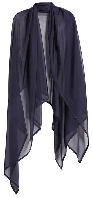 Nordstrom Satin Border Silk Chiffon Scarf | 40plusstyle.com