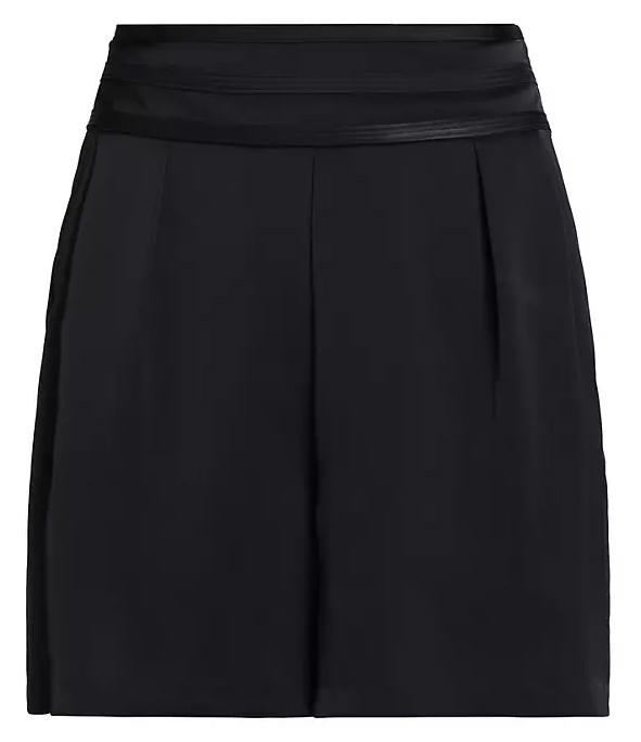 Ramy Brook Joss Pleated Shorts | 40plusstyle.com