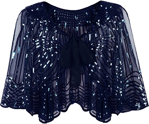 VIJIV Embellished Capelet | 40plusstyle.com