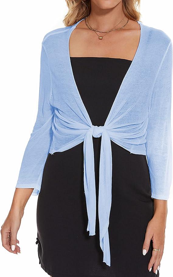 Satuun Tie Front Bolero | 40plusstyle.com
