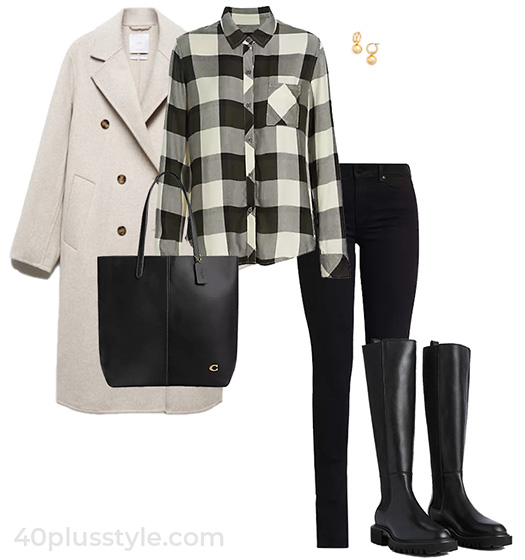 Outfit for Christmas walks | 40plusstyle.com